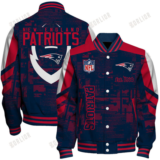 New England Patriots Football Team 2024 - 25 Proud To Be Different Unisex Varsity Jacket
