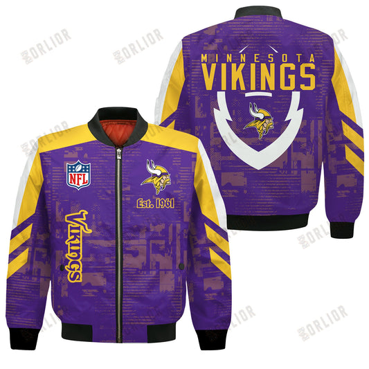 Minnesota Vikings Football Team 2024 - 25 Proud To Be Different Bomber Jacket
