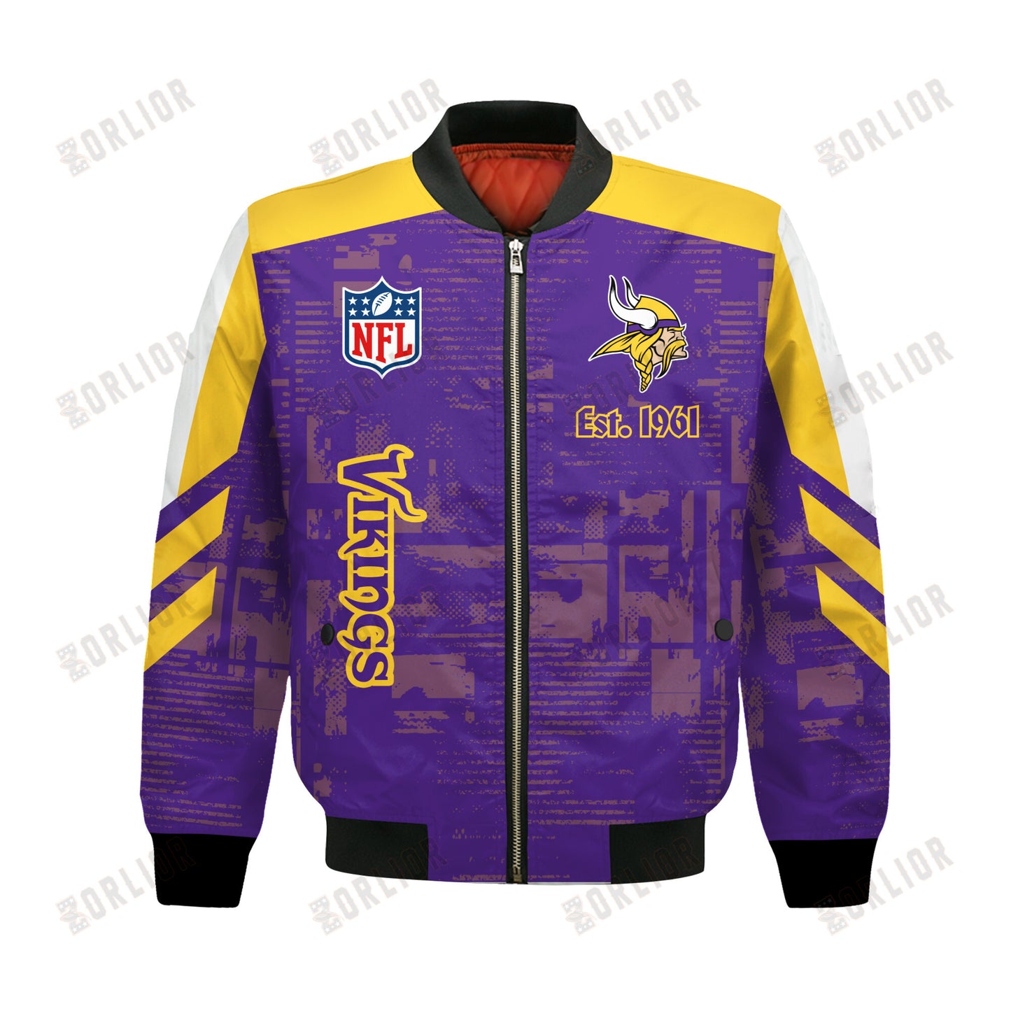 Minnesota Vikings Football Team 2024 - 25 Proud To Be Different Bomber Jacket