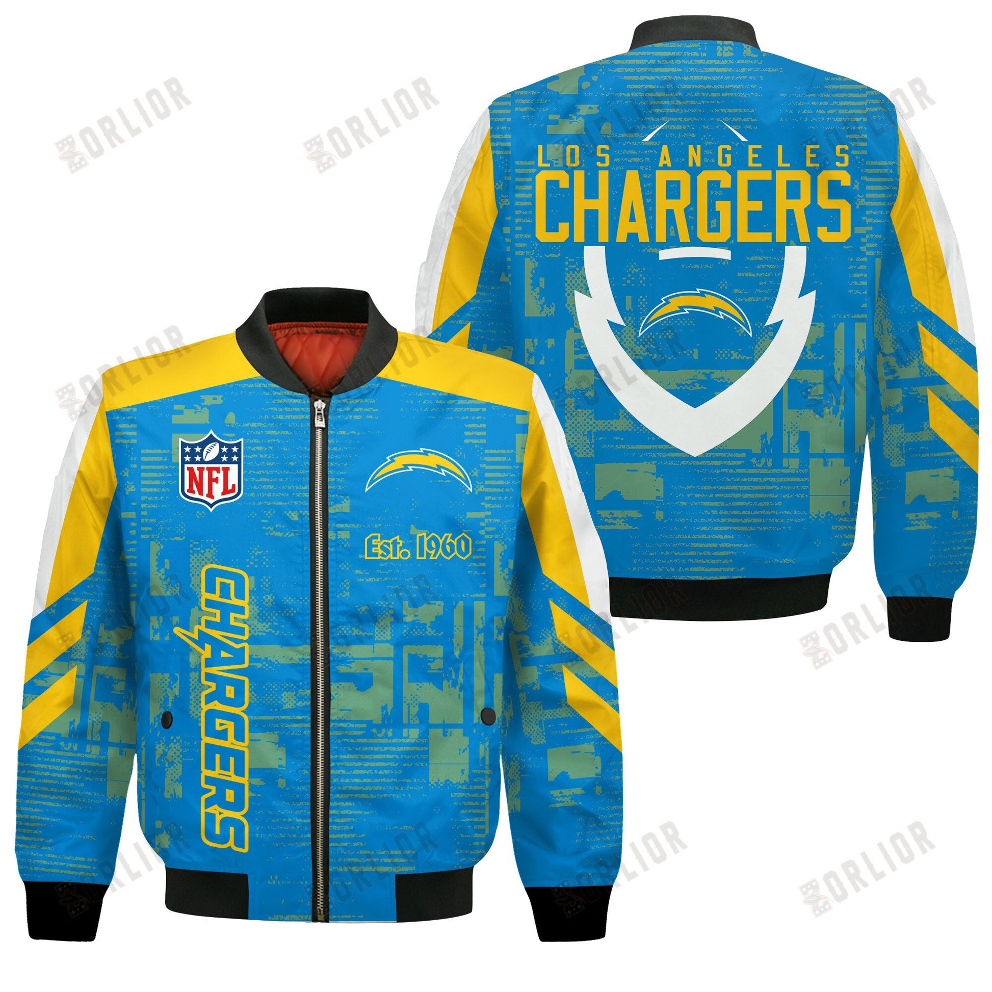 Los Angeles Chargers Football Team 2024 - 25 Proud To Be Different Bomber Jacket