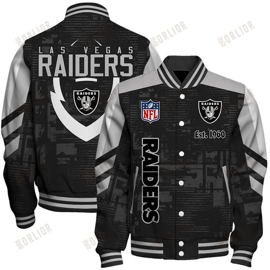 Las Vegas Raiders Football Team 2024 - 25 Proud To Be Different Unisex Varsity Jacket