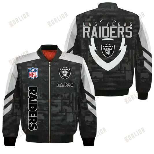 Las Vegas Raiders Football Team 2024 - 25 Proud To Be Different Bomber Jacket