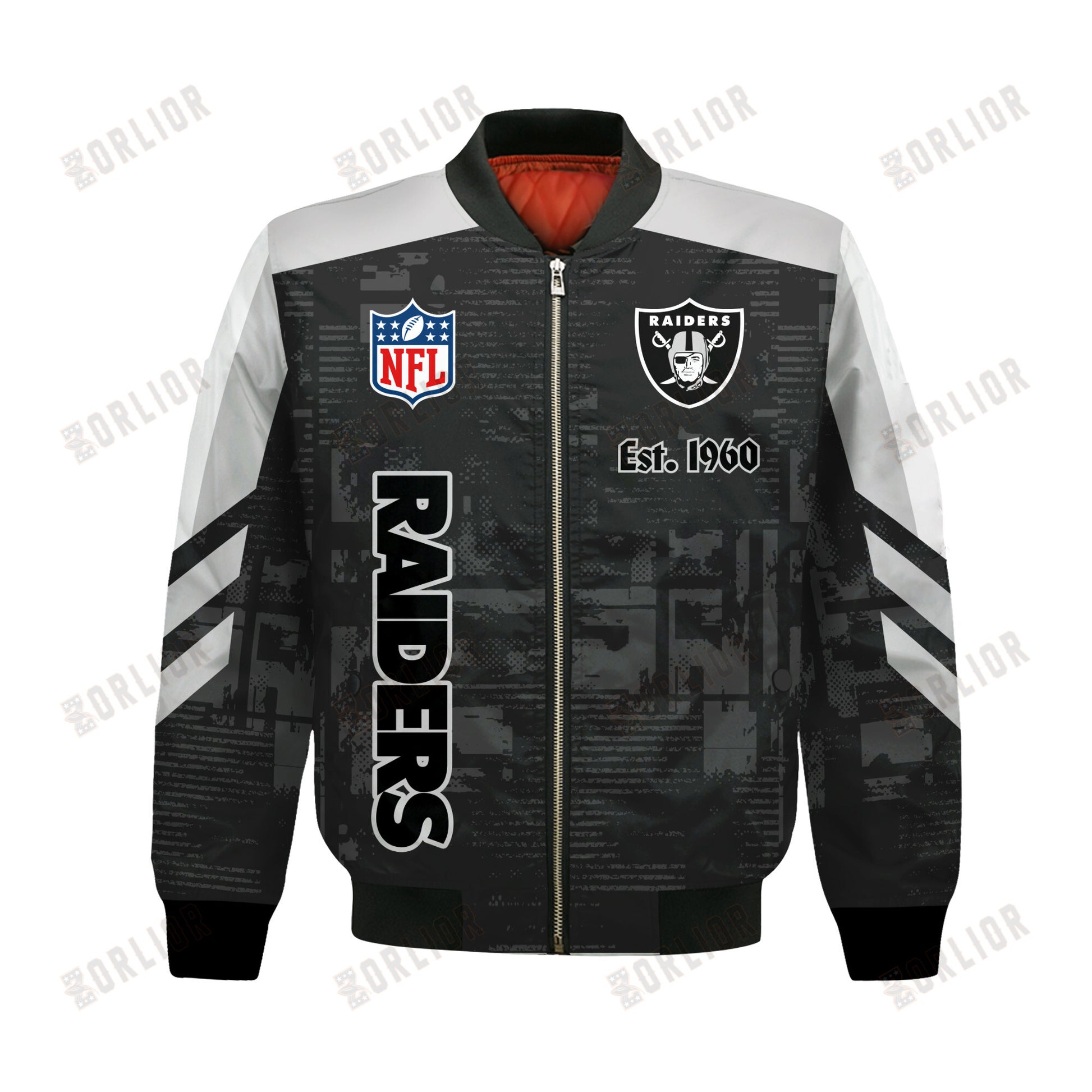 Las Vegas Raiders Football Team 2024 - 25 Proud To Be Different Bomber Jacket