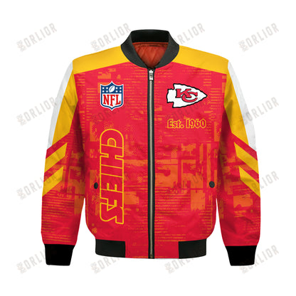 Kansas City Chiefs Football Team 2024 - 25 Proud To Be Different Bomber Jacket
