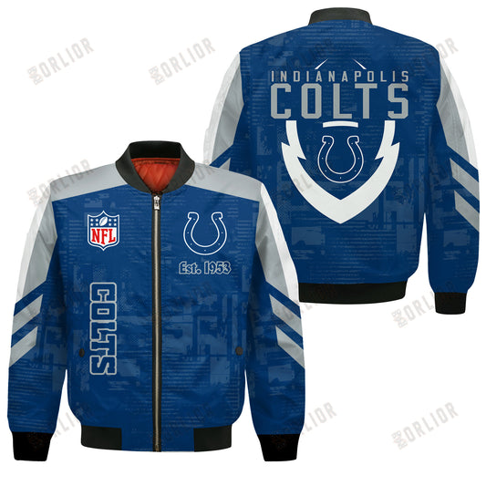 Indianapolis Colts Football Team 2024 - 25 Proud To Be Different Bomber Jacket