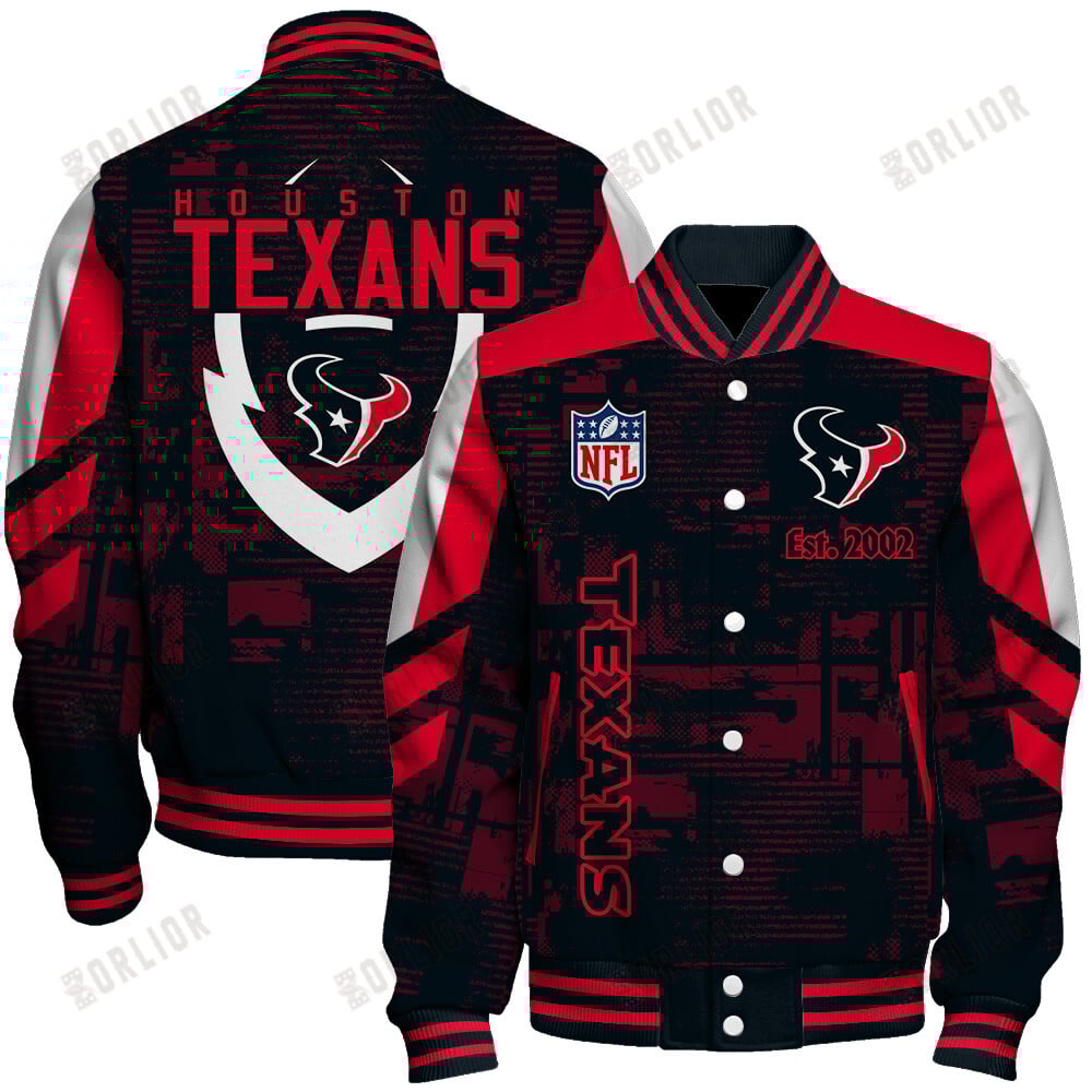 Houston Texans Football Team 2024 - 25 Proud To Be Different Unisex Varsity Jacket