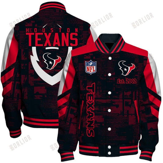 Houston Texans Football Team 2024 - 25 Proud To Be Different Unisex Varsity Jacket