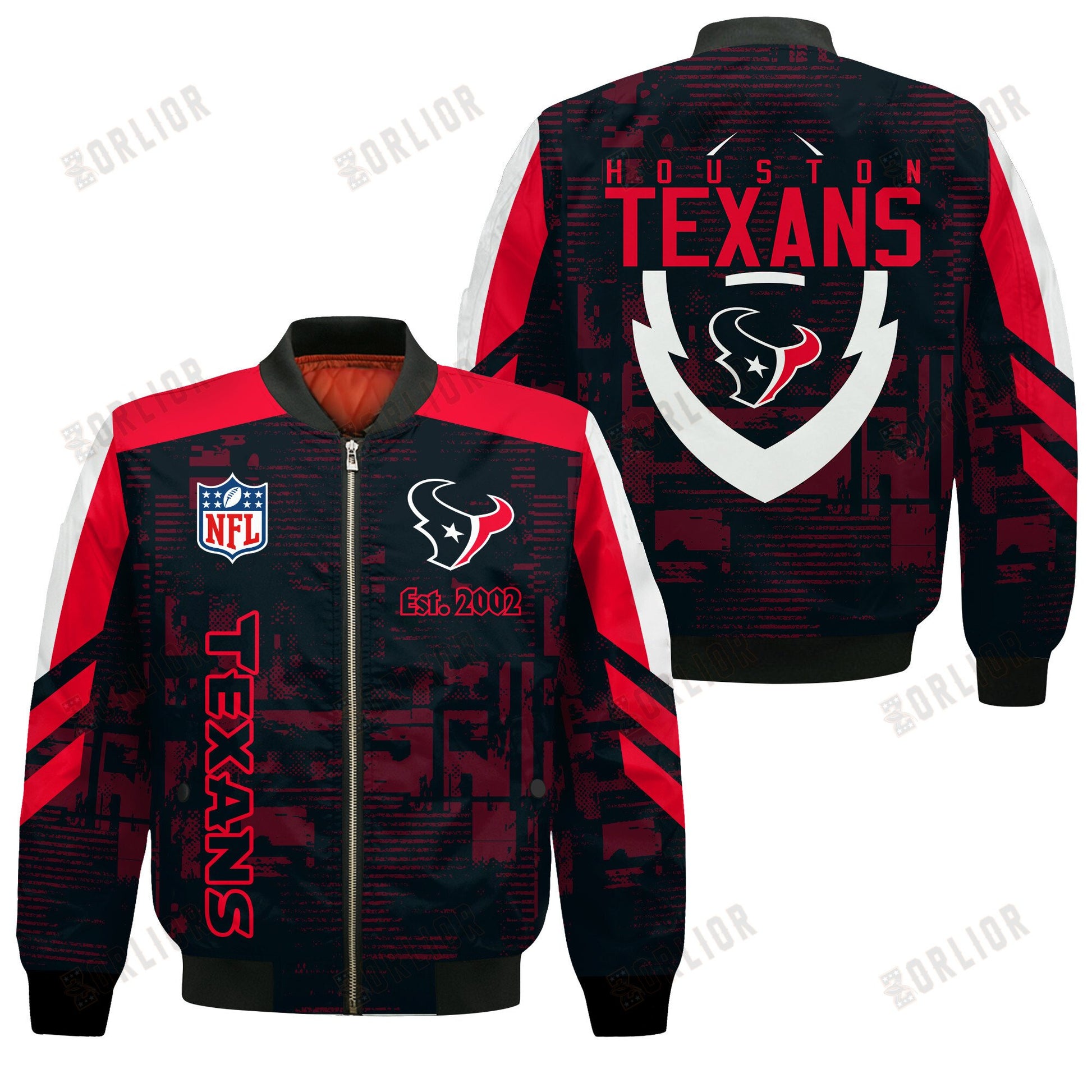 Houston Texans Football Team 2024 - 25 Proud To Be Different Bomber Jacket