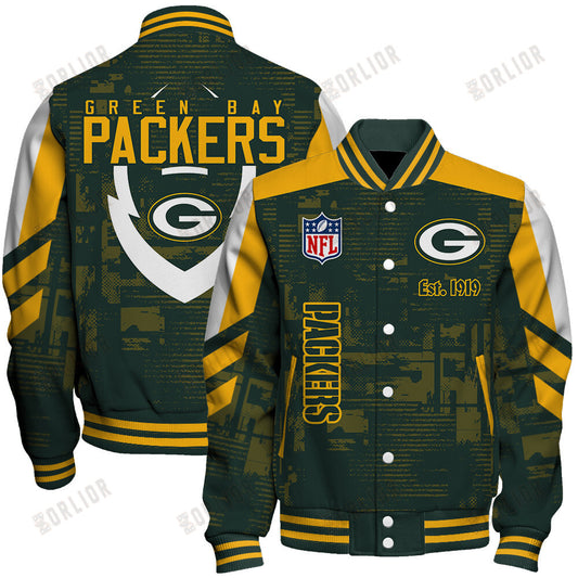 Green Bay Packers Football Team 2024 - 25 Proud To Be Different Unisex Varsity Jacket