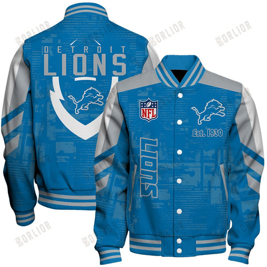 Detroit Lions Football Team 2024 - 25 Proud To Be Different Unisex Varsity Jacket