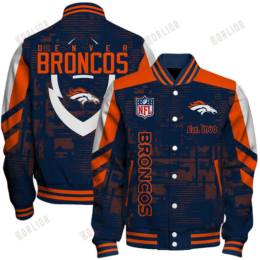 Denver Broncos Football Team 2024 - 25 Proud To Be Different Unisex Varsity Jacket