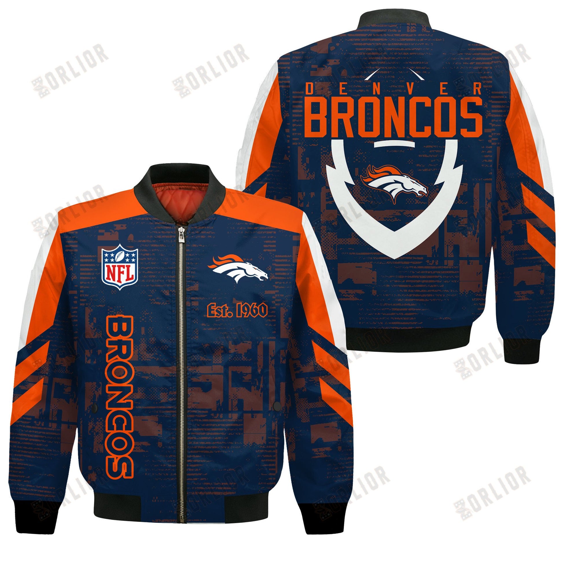 Denver Broncos Football Team 2024 - 25 Proud To Be Different Bomber Jacket