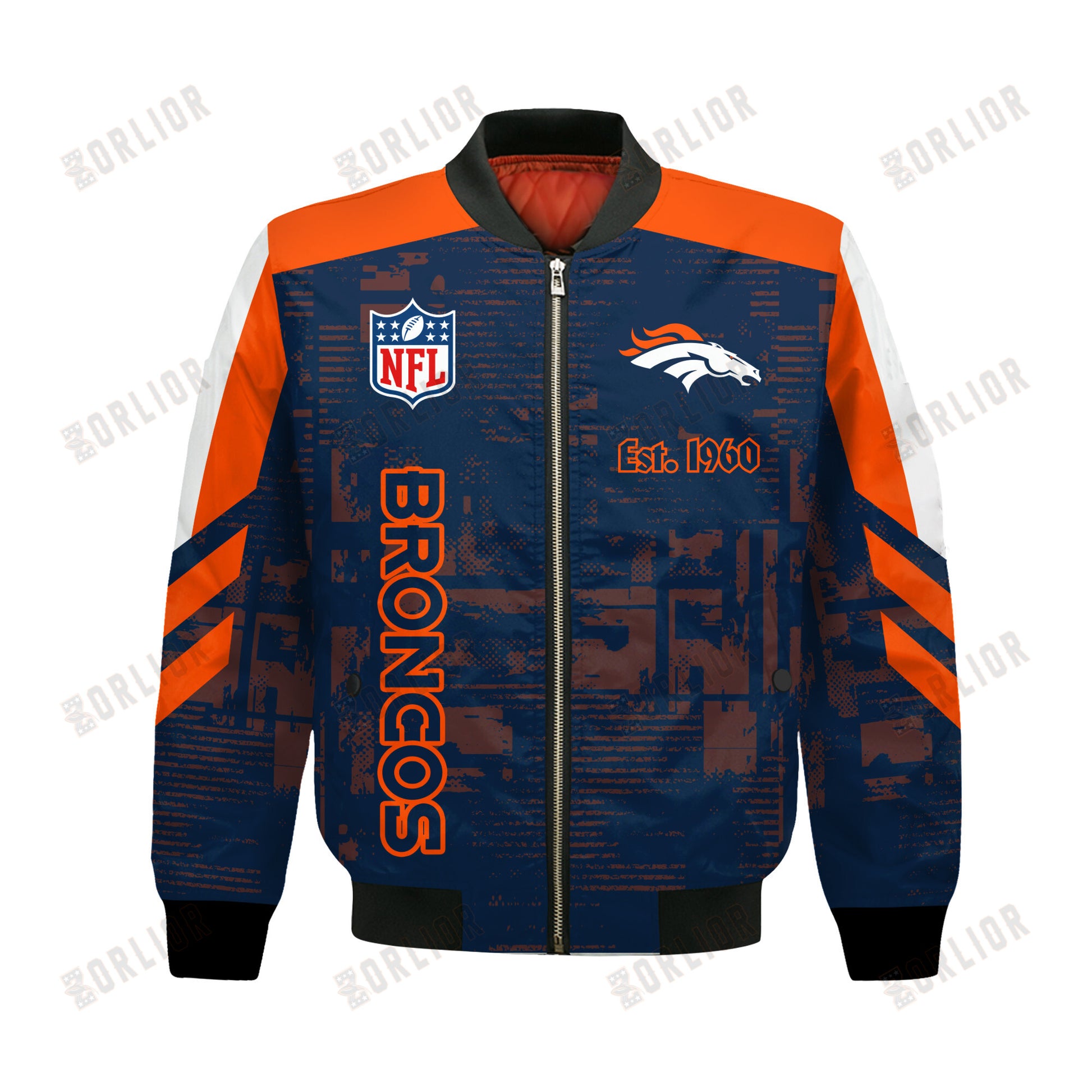 Denver Broncos Football Team 2024 - 25 Proud To Be Different Bomber Jacket
