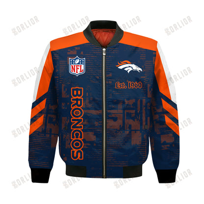 Denver Broncos Football Team 2024 - 25 Proud To Be Different Bomber Jacket