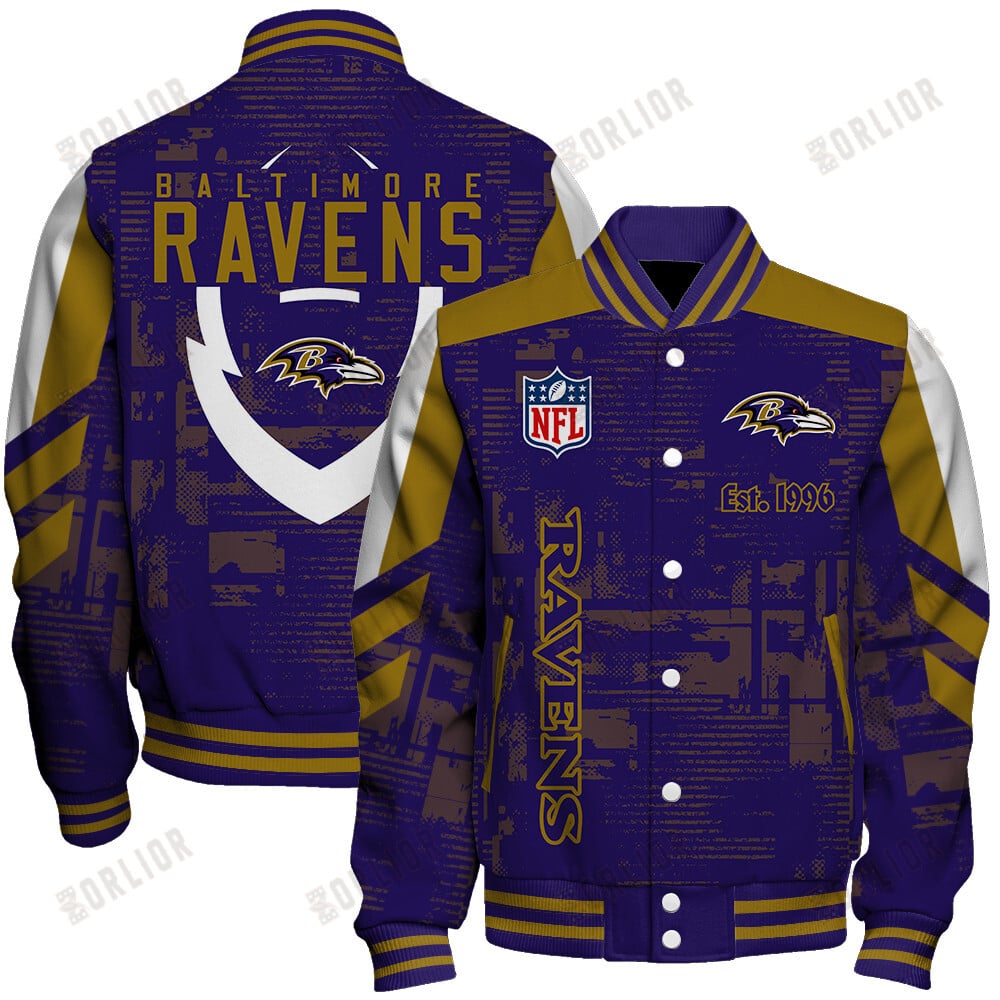 Baltimore Ravens Football Team 2024 - 25 Proud To Be Different Unisex Varsity Jacket