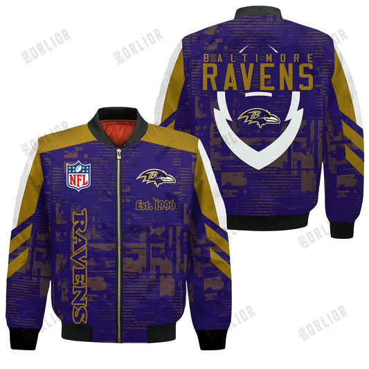 Baltimore Ravens Football Team 2024 - 25 Proud To Be Different Bomber Jacket