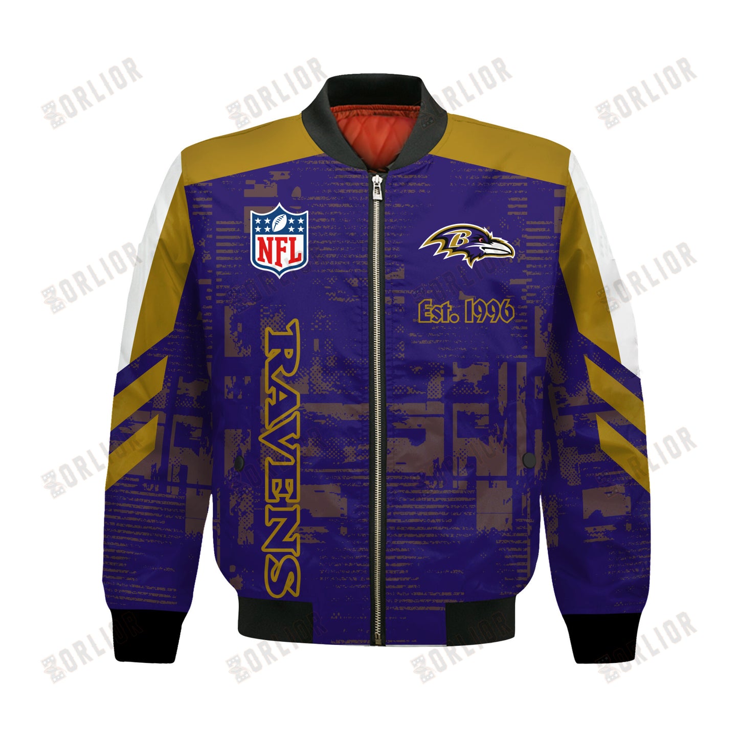 Baltimore Ravens Football Team 2024 - 25 Proud To Be Different Bomber Jacket