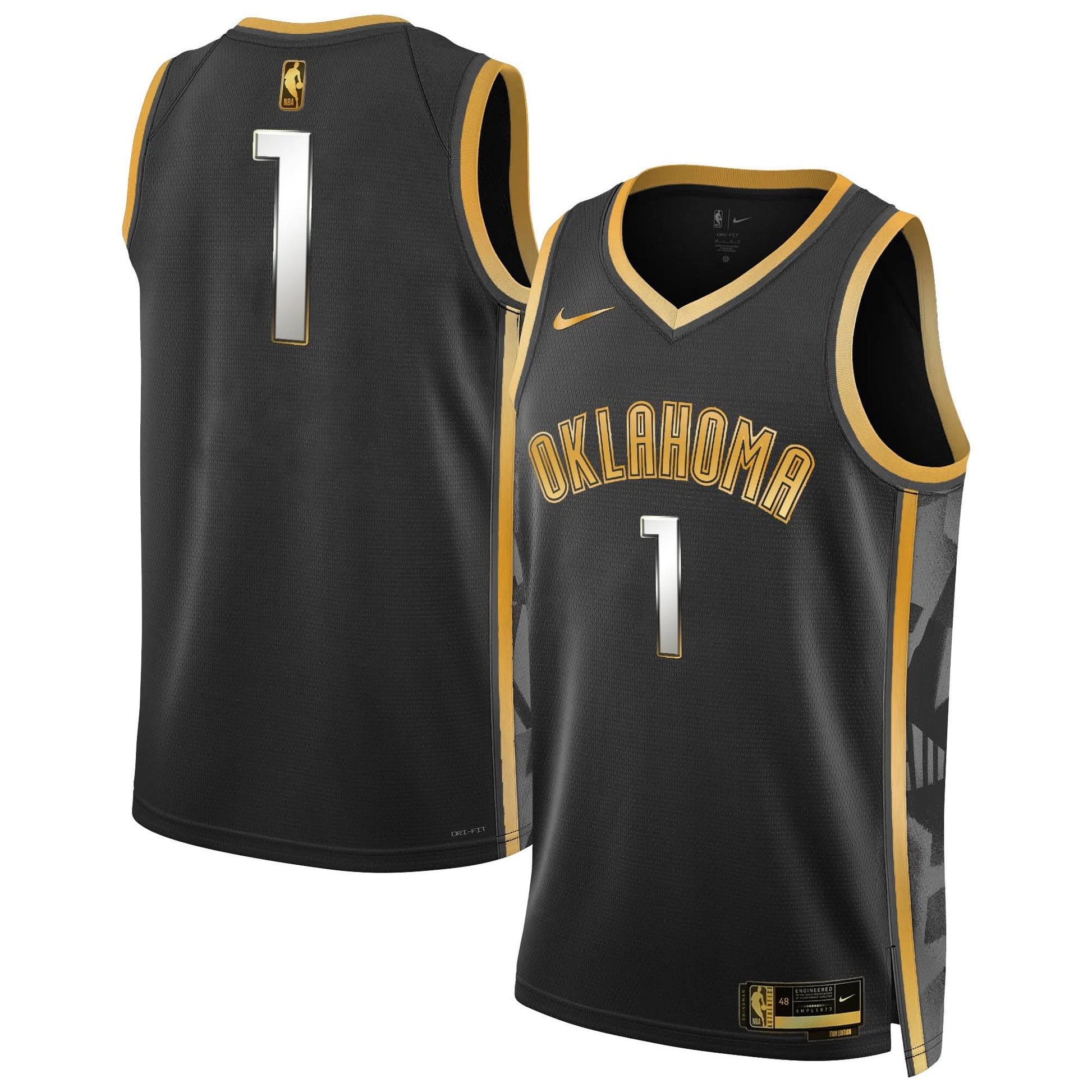 Men's Oklahoma City Thunder 2024/25 City Edition Swingman Jersey - All Stitched