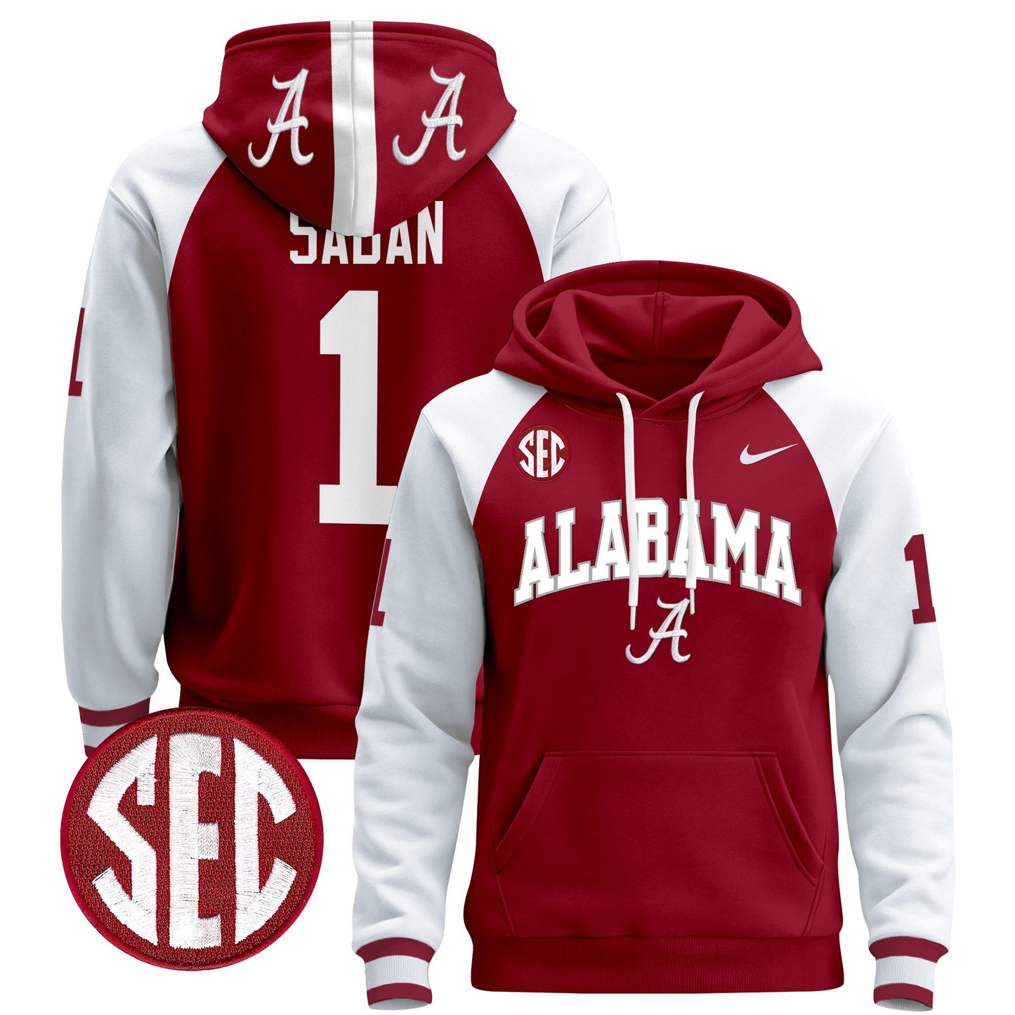 Alabama Crimson Tide 2024 Pullover Hoodie V3 - All Stitched