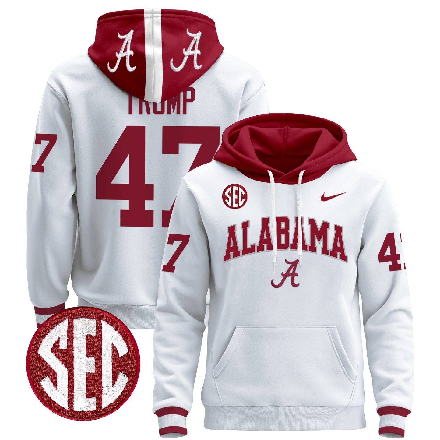 Alabama Crimson Tide 2024 Pullover Hoodie V3 - All Stitched