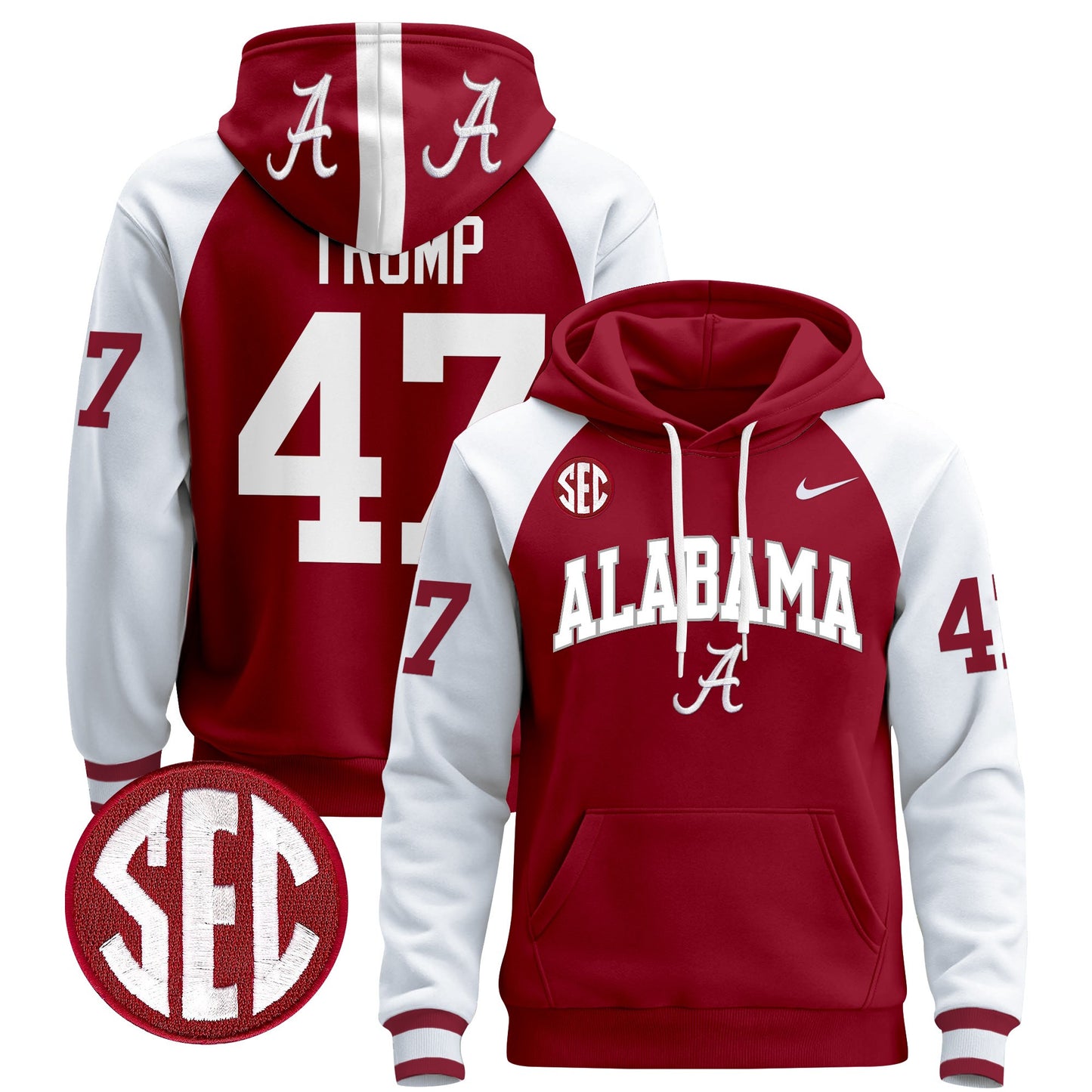 Alabama Crimson Tide 2024 Pullover Hoodie V3 - All Stitched