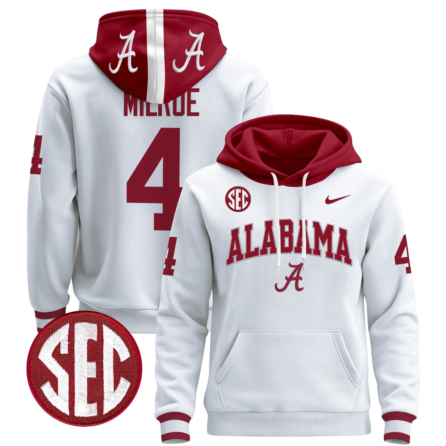 Alabama Crimson Tide 2024 Pullover Hoodie V3 - All Stitched