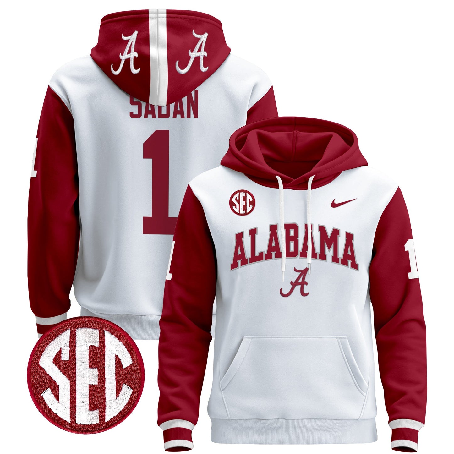 Alabama Crimson Tide 2024 Pullover Hoodie V3 - All Stitched