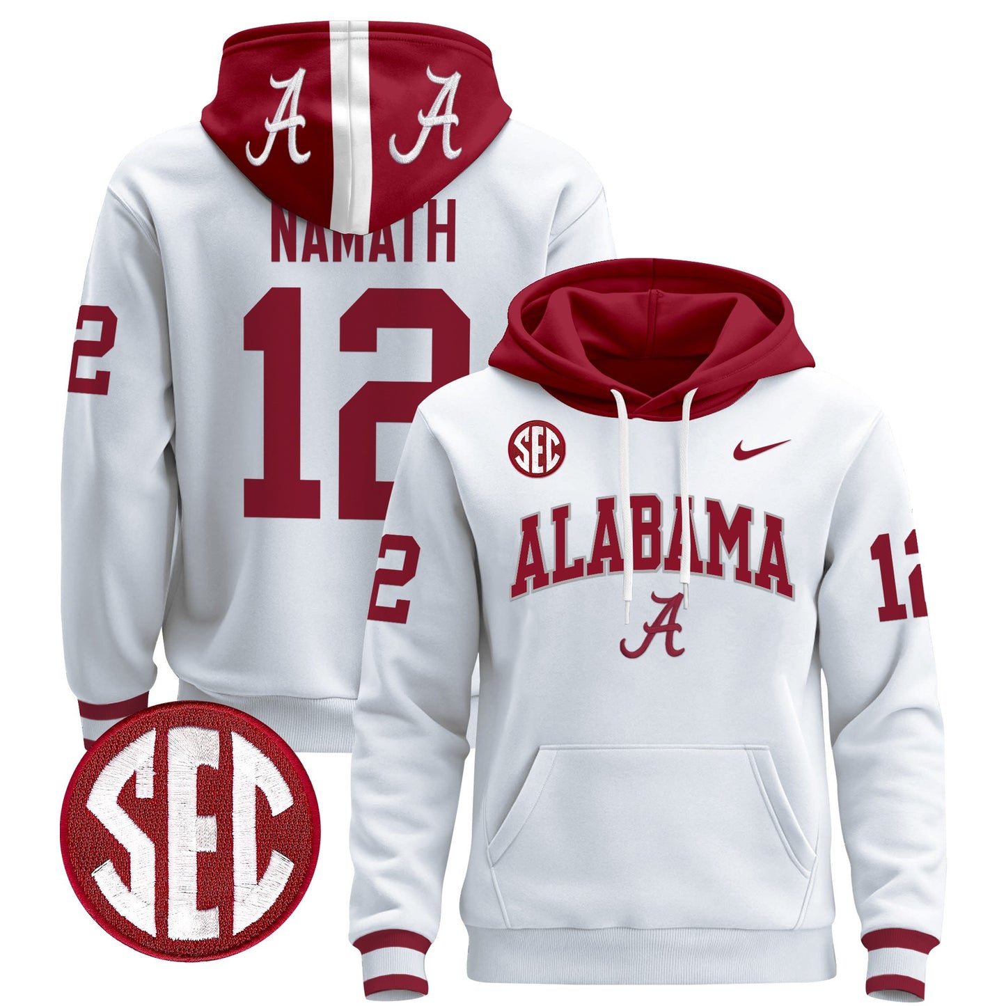 Alabama Crimson Tide 2024 Pullover Hoodie V3 - All Stitched