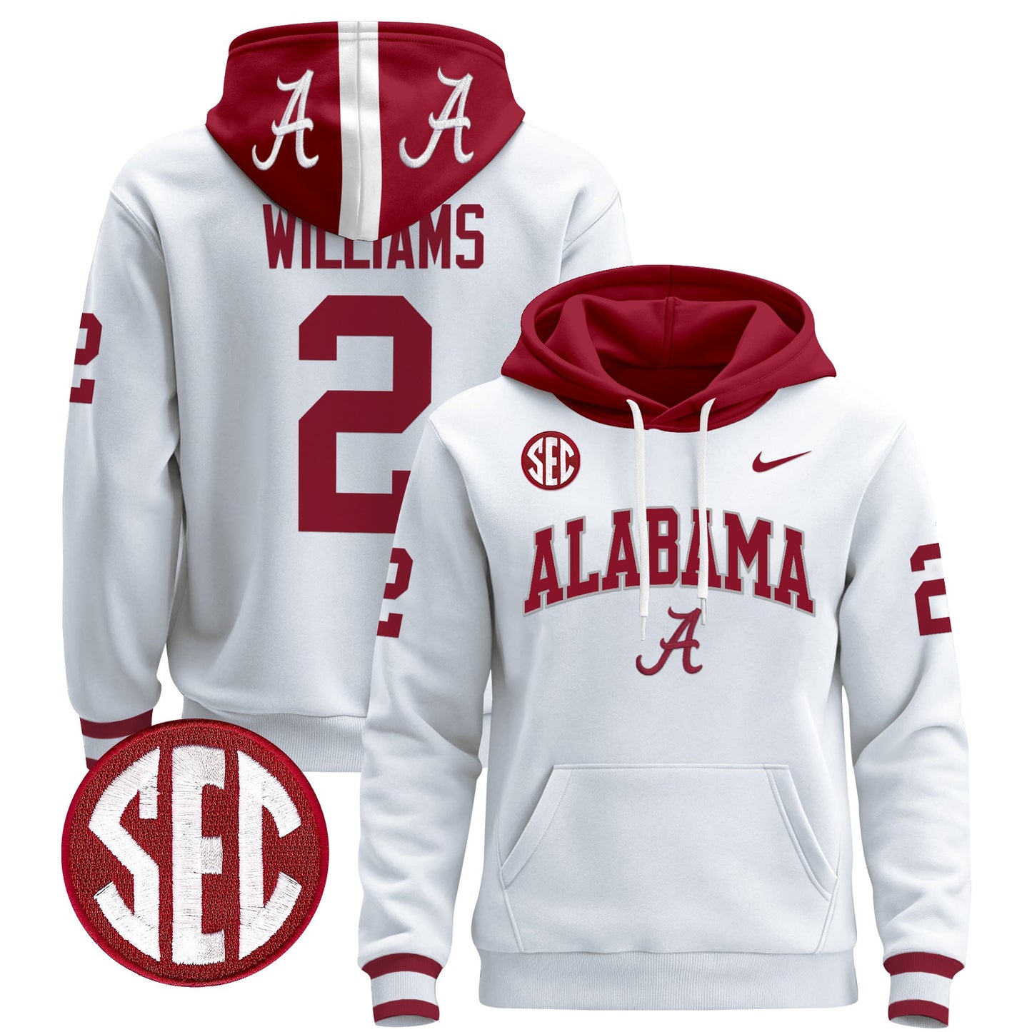 Alabama Crimson Tide 2024 Pullover Hoodie V3 - All Stitched