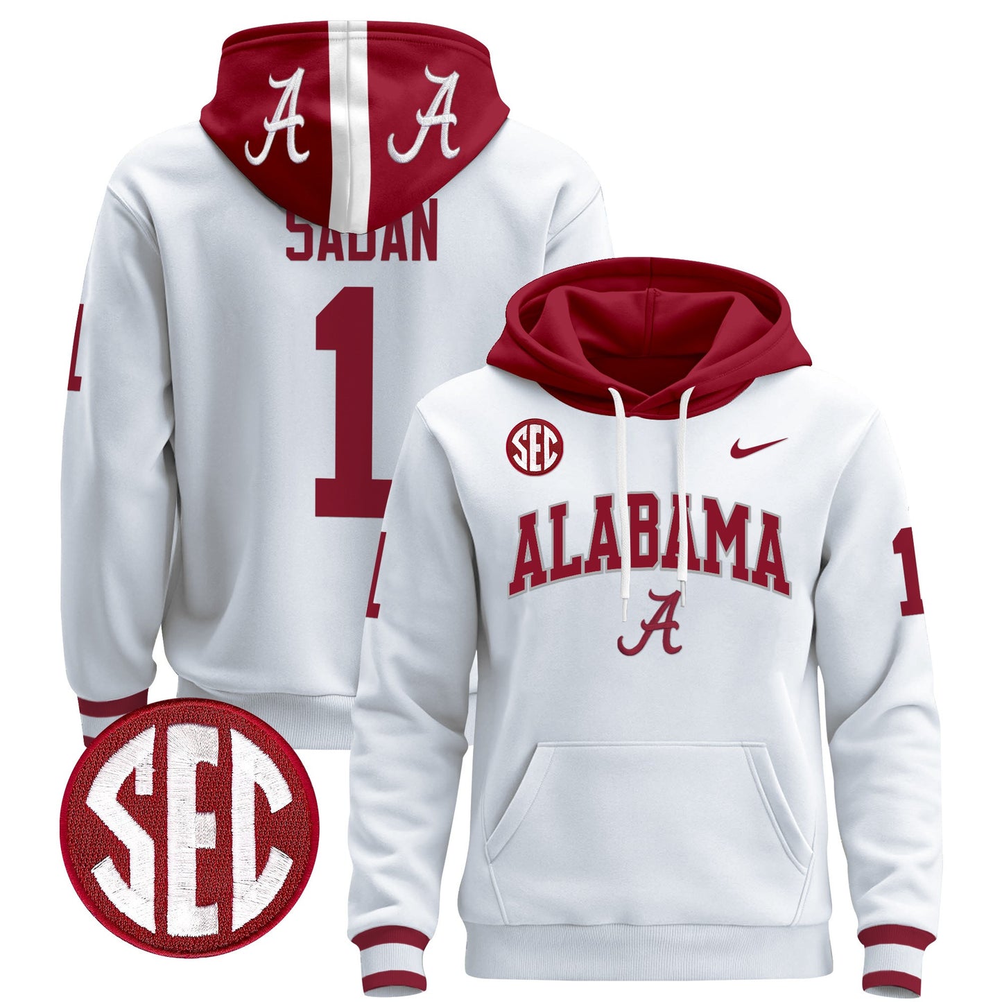 Alabama Crimson Tide 2024 Pullover Hoodie V3 - All Stitched