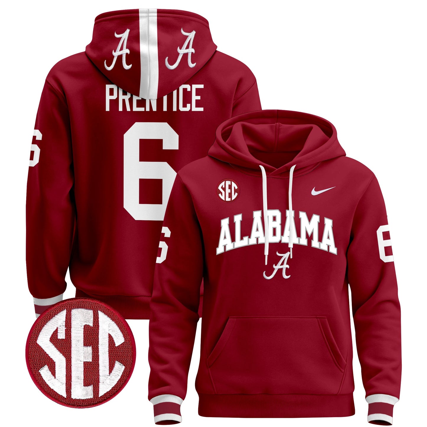 Alabama Crimson Tide 2024 Pullover Hoodie V3 - All Stitched