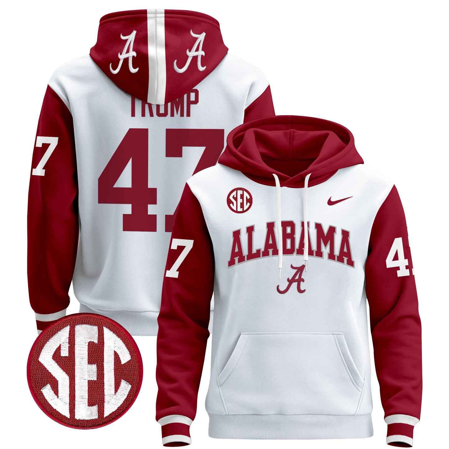 Alabama Crimson Tide 2024 Pullover Hoodie V3 - All Stitched