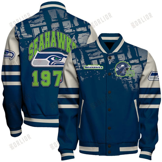 Seattle Seahawks Football Team 2024 - 25 A Class Above Unisex Varsity Jacket