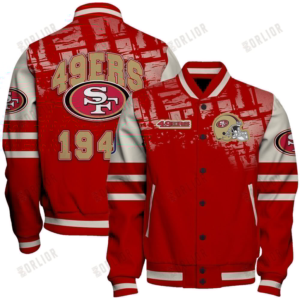 San Francisco 49ers Football Team 2024 - 25 A Class Above Unisex Varsity Jacket