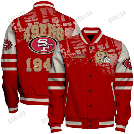 San Francisco 49ers Football Team 2024 - 25 A Class Above Unisex Varsity Jacket