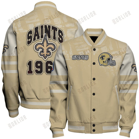 New Orleans Saints Football Team 2024 - 25 A Class Above Unisex Varsity Jacket