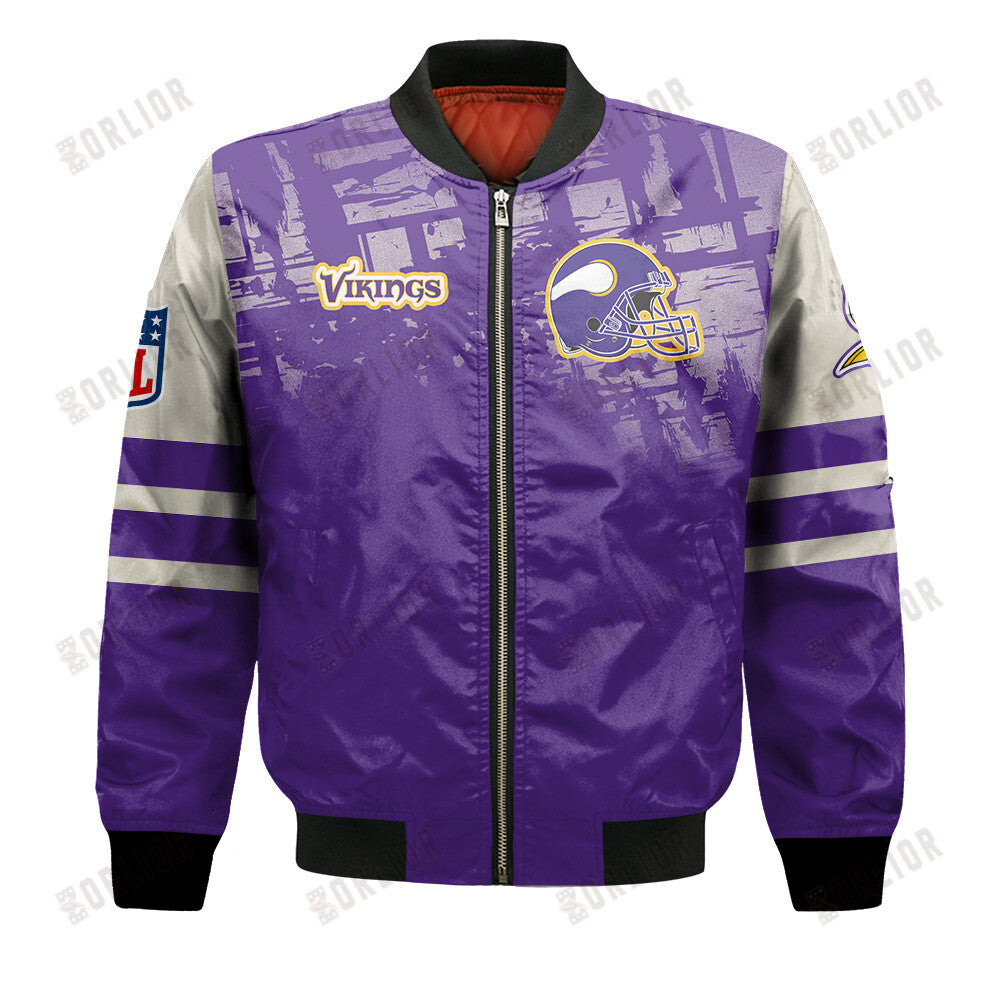 Minnesota Vikings Football Team 2024 - 25 A Class Above Bomber Jacket