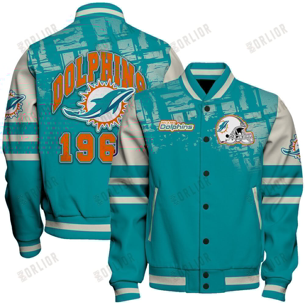 Miami Dolphins Football Team 2024 - 25 A Class Above Unisex Varsity Jacket