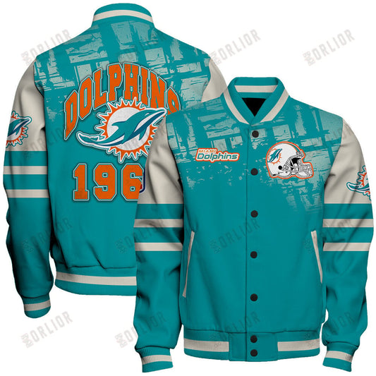 Miami Dolphins Football Team 2024 - 25 A Class Above Unisex Varsity Jacket