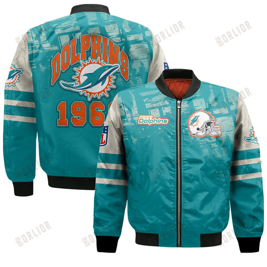 Miami Dolphins Football Team 2024 - 25 A Class Above Bomber Jacket