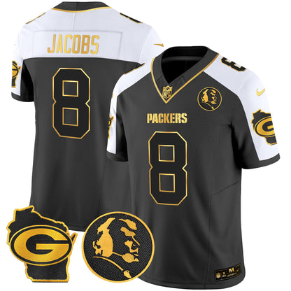 Packers John Madden & Home Patch Gold Vapor Limited Jersey - All Stitched