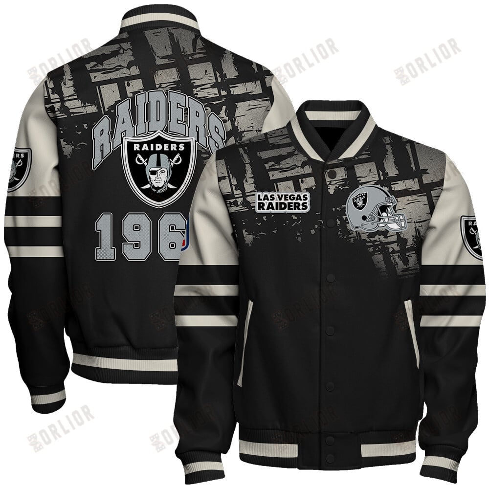 Las Vegas Raiders Football Team 2024 - 25 A Class Above Unisex Varsity Jacket