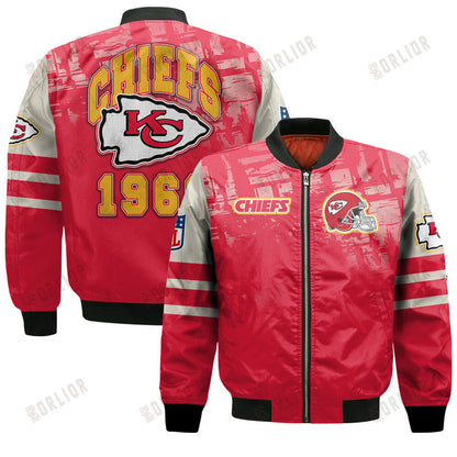 Kansas City Chiefs Football Team 2024 - 25 A Class Above Bomber Jacket