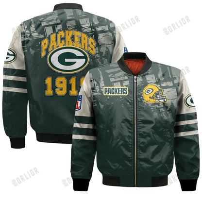 Green Bay Packers Football Team 2024 - 25 A Class Above Bomber Jacket