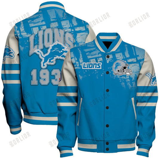 Detroit Lions Football Team 2024 - 25 A Class Above Unisex Varsity Jacket
