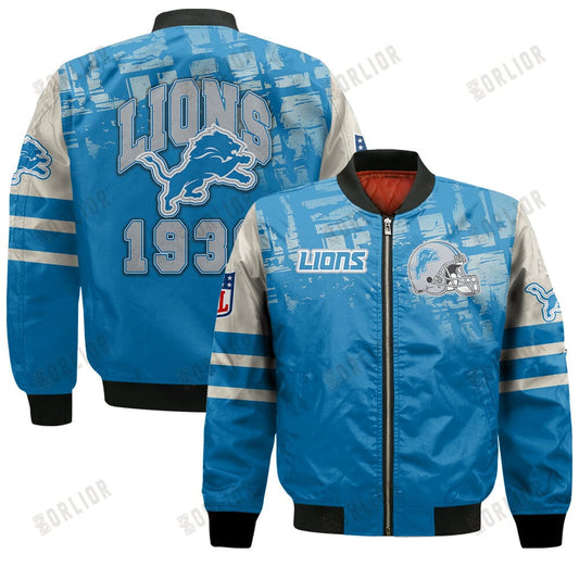 Detroit Lions Football Team 2024 - 25 A Class Above Bomber Jacket