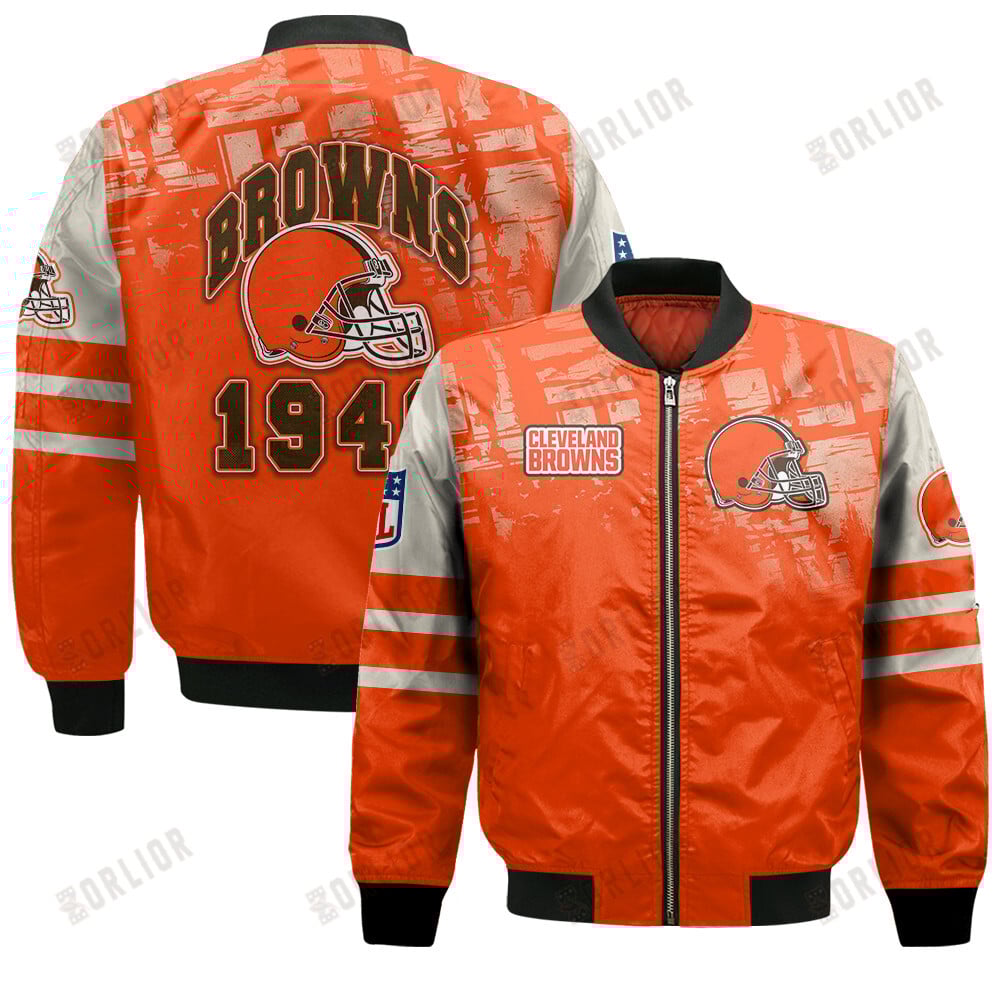 Cleveland Browns Football Team 2024 - 25 A Class Above Bomber Jacket