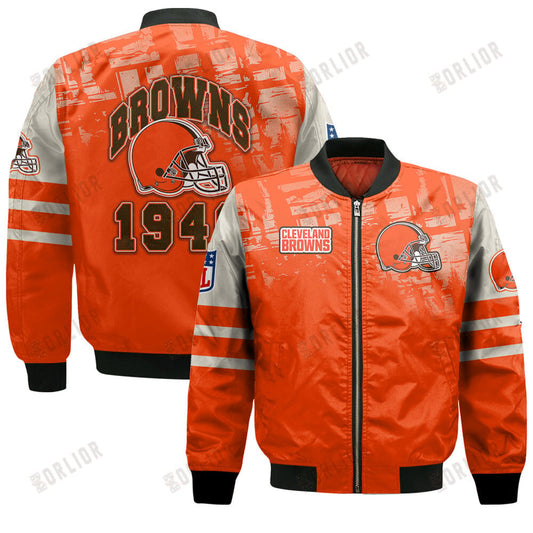Cleveland Browns Football Team 2024 - 25 A Class Above Bomber Jacket