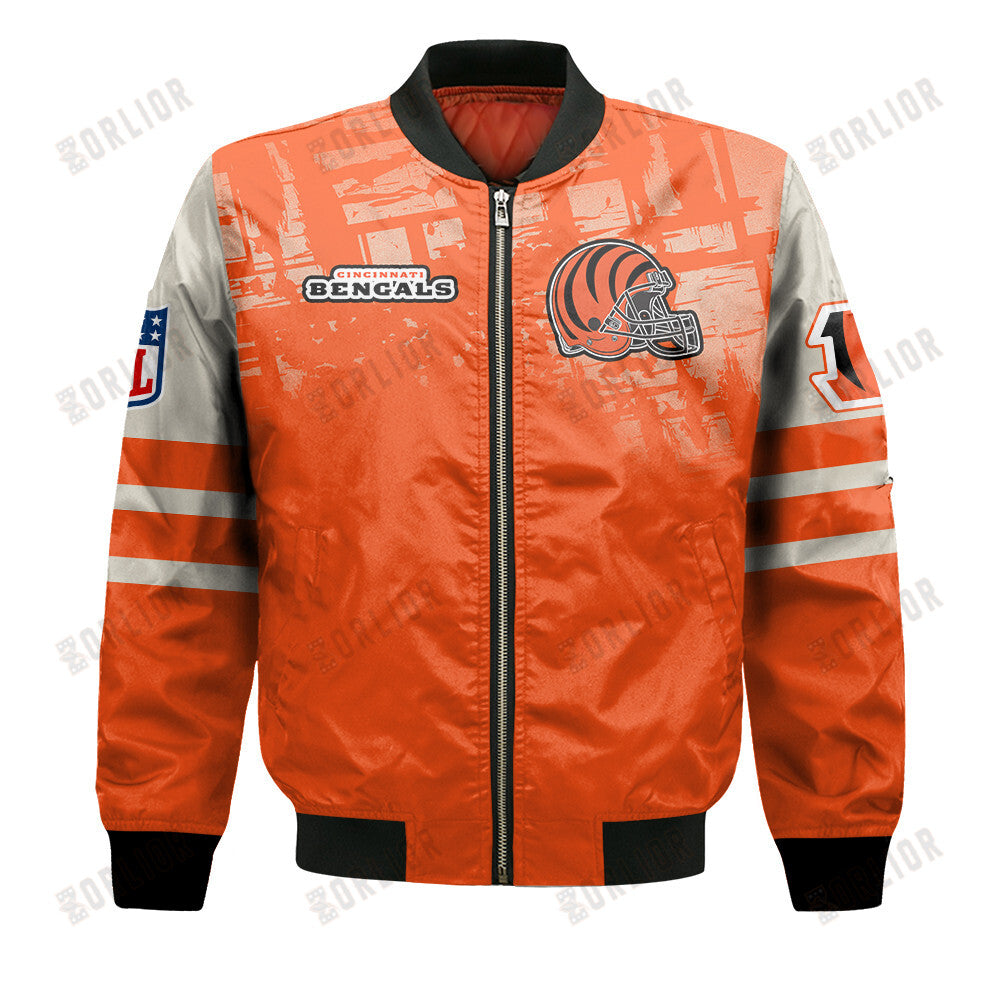 Cincinnati Bengals Football Team 2024 - 25 A Class Above Bomber Jacket