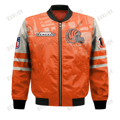 Cincinnati Bengals Football Team 2024 - 25 A Class Above Bomber Jacket